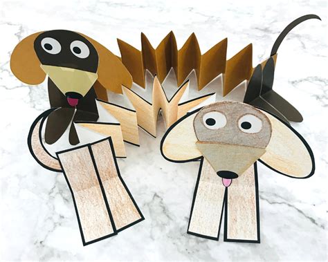 Slinky Dog Craft Template